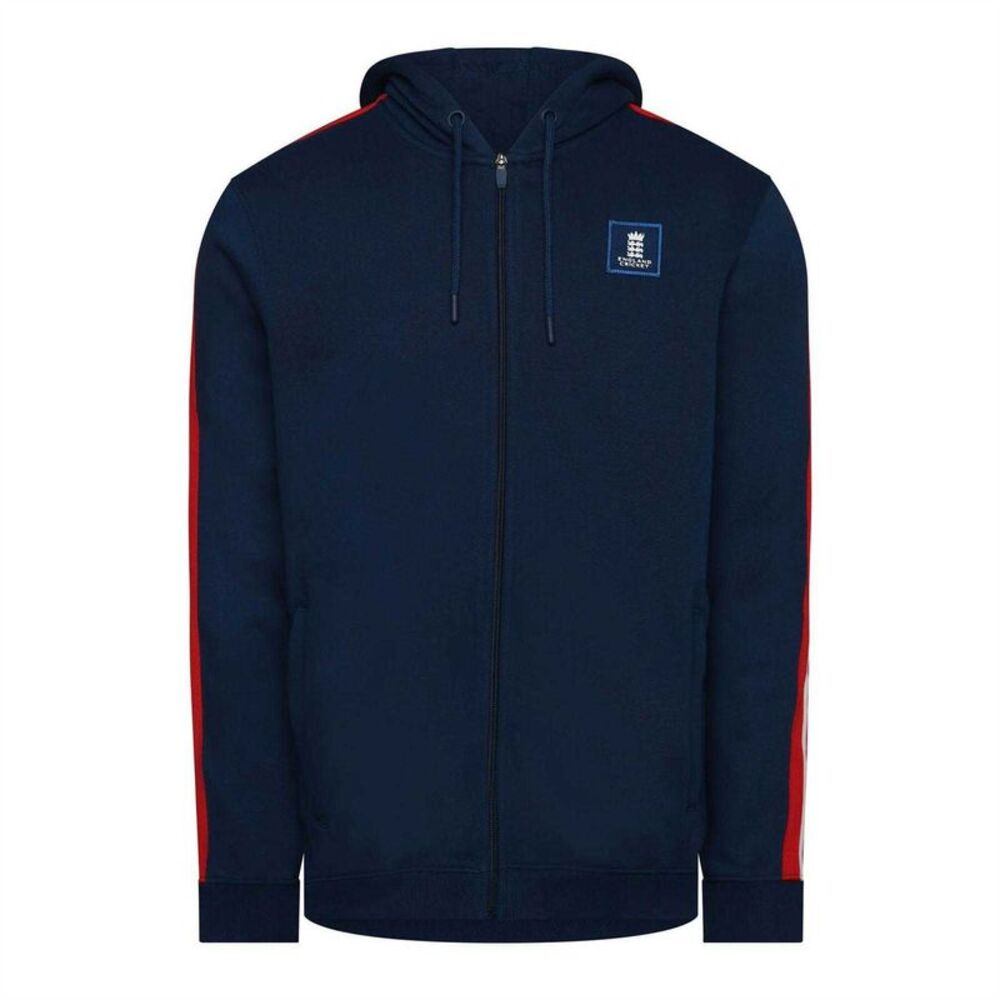 Castore Mens England Cricket Full Zip Hoodie / Navy Peony